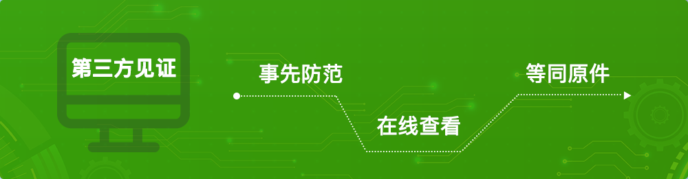 第三方見證，事先防范，在線查看，等同原件